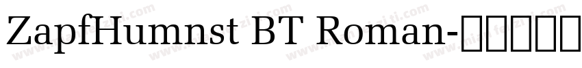 ZapfHumnst BT Roman字体转换